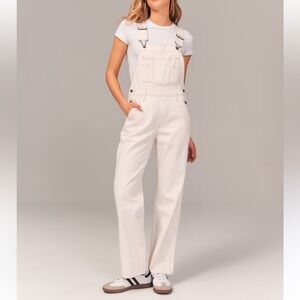 Abercrombie & Fitch White Women Jeans Overalls